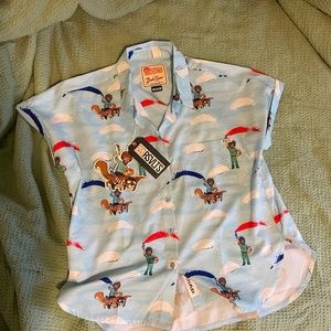 RSVLTS Womens Bob Ross Top